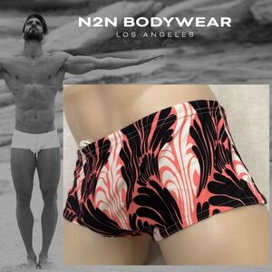 N2N Bodywear Square Cut Swim Briefs Large Gently worn 83% nylon / 17% spandex